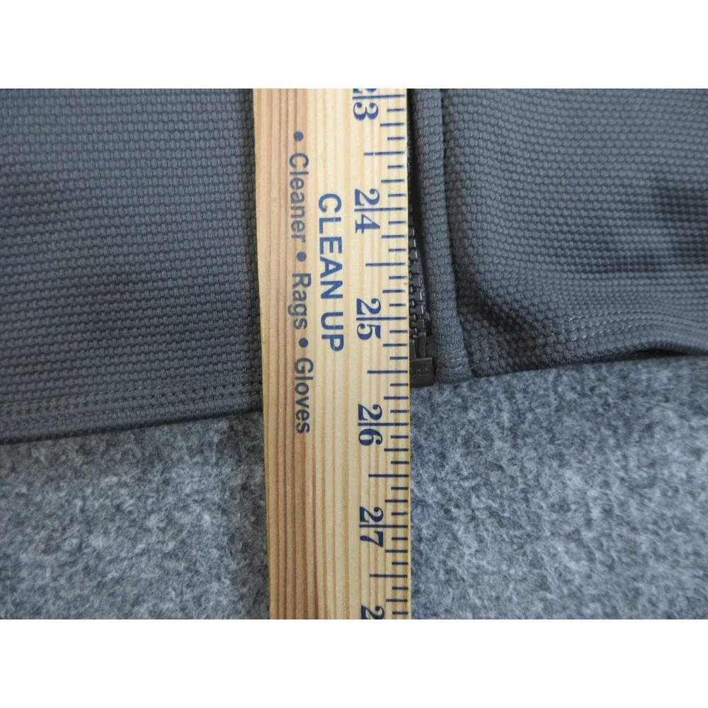 The North Face Jacket Mens Medium Gray TKA Stealth Full Zip Fleece Colorblock
